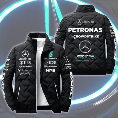 Personalized Merc AMG Petronas Team Puffer Jacket