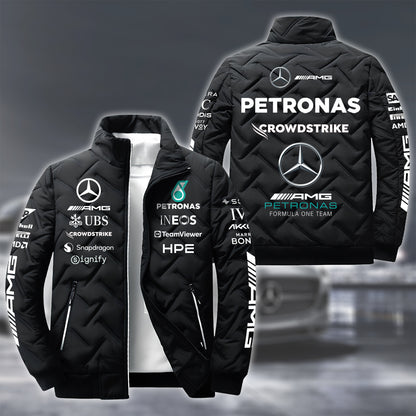 Personalized Merc AMG Petronas Team Puffer Jacket