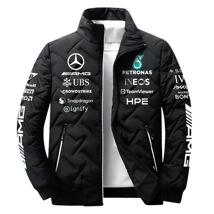 Personalized Merc AMG Petronas Team Puffer Jacket