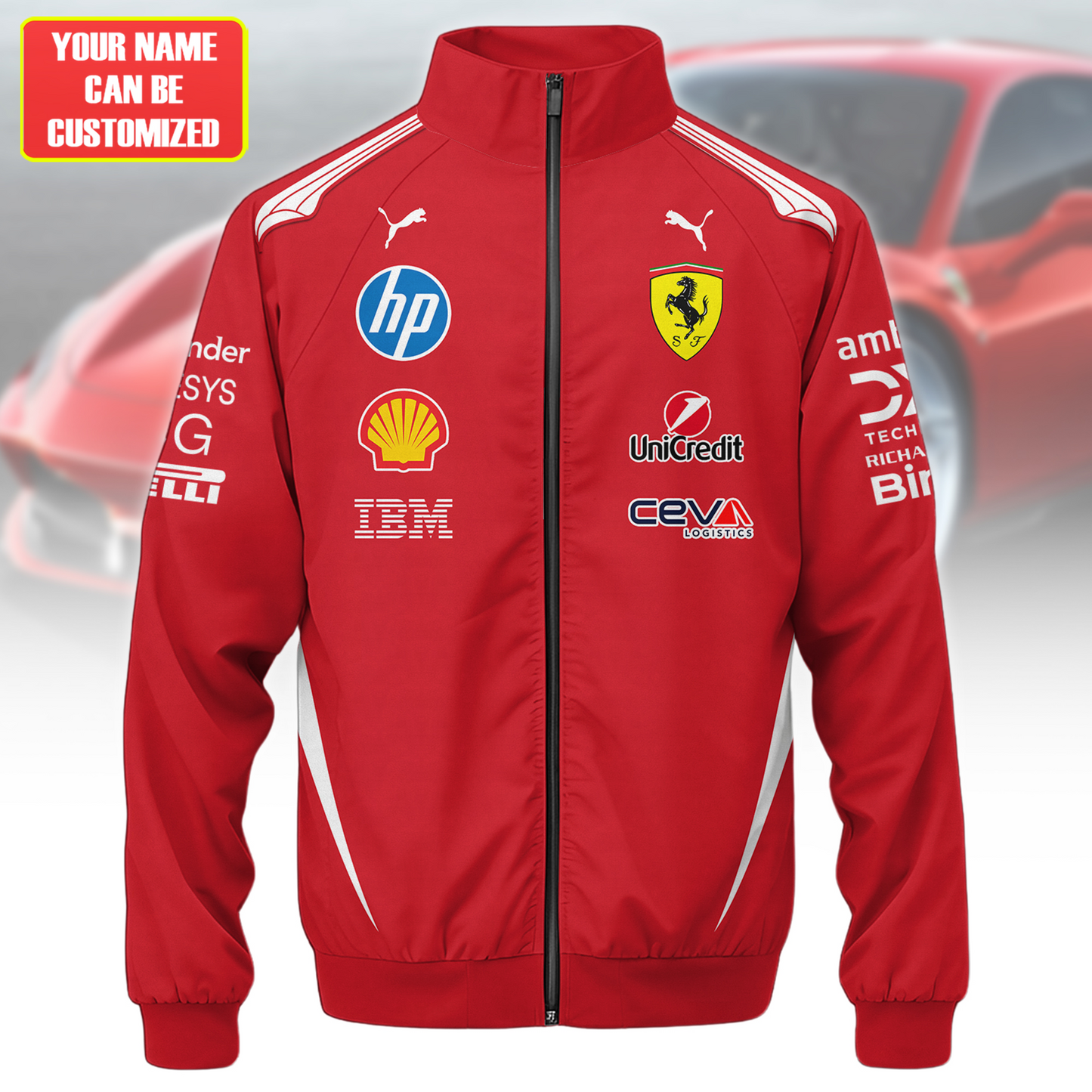 Personalized SF Team 2026 Zipper Stand Collar Jacket 3D