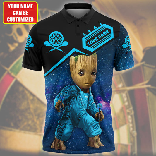 Personalized Name Gr Darts Galaxy Teal Version All Over Printed Unisex Shirt Q050304