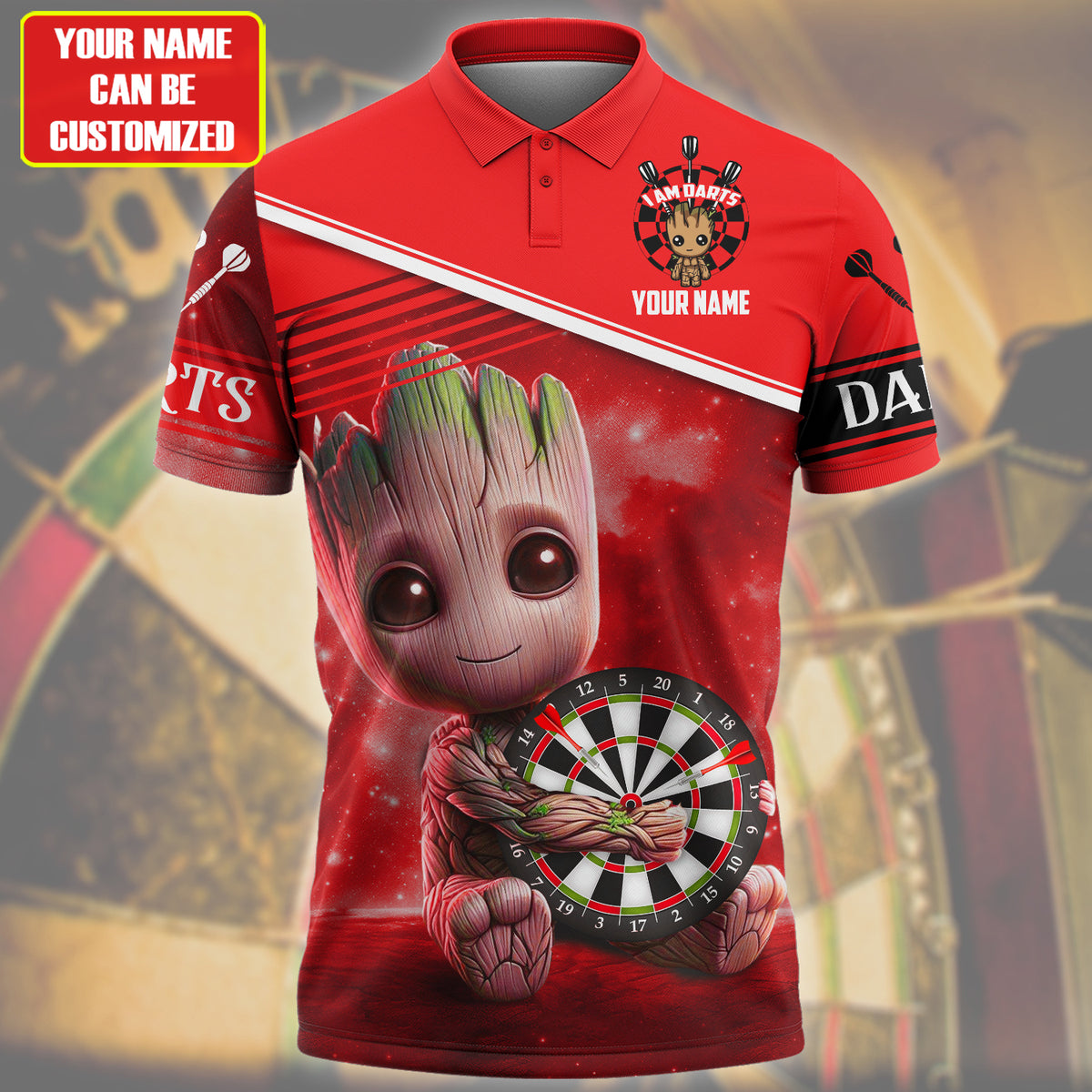 Personalized Name Gr Darts Q5 Red Version All Over Printed Unisex Shirt Q050405
