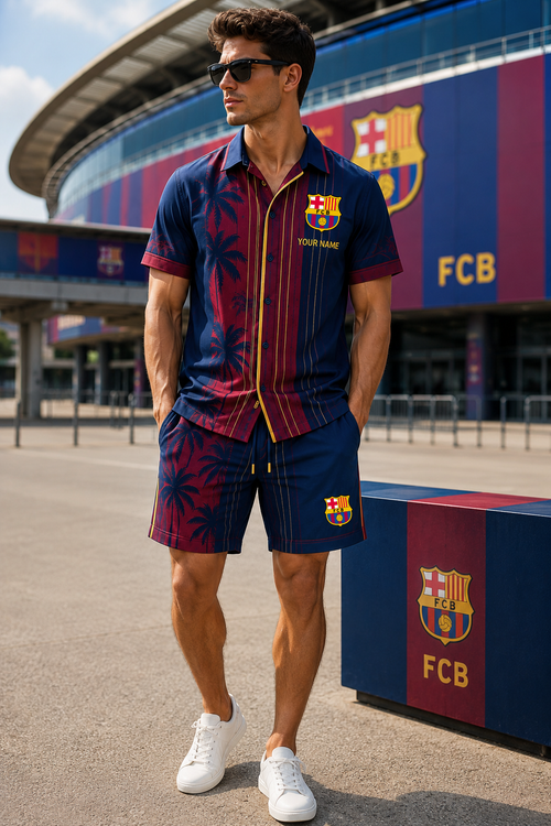 Personalized Barca FC Tropical 2026 All Over Printed Hawaii Shirt V2