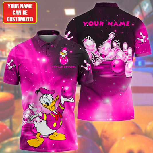 Personalized Name Pink Dn Bowling All Over Printed Unisex Shirt Q050701