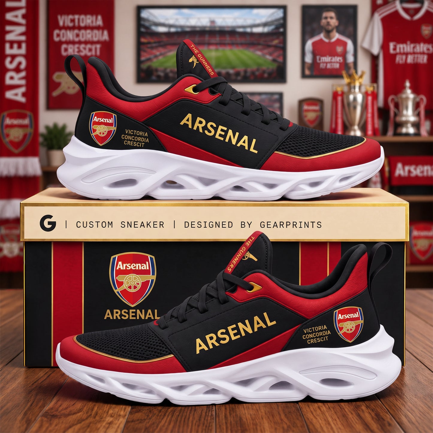 Arsenal FC 2026 Sport Chunky Custom Sneaker
