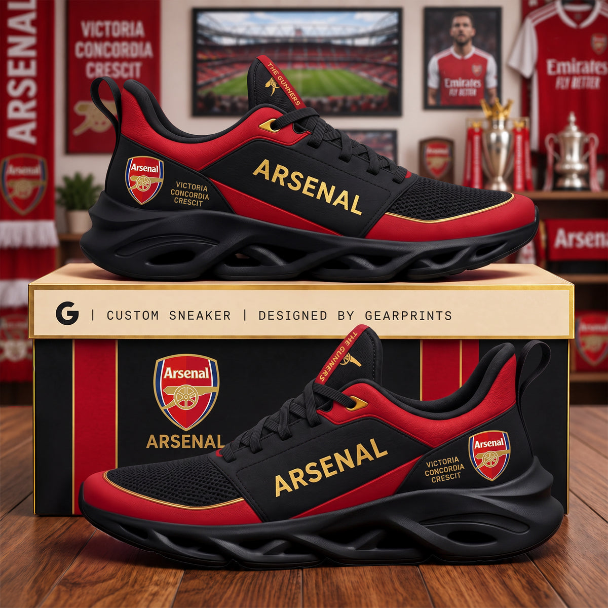 Arsenal FC 2026 Sport Chunky Custom Sneaker