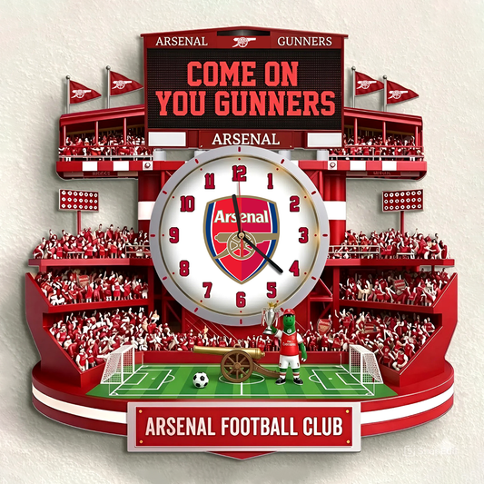 Arsenal Stadium Home Decorative 3D Visual Effect Acrylic Wall Clock
