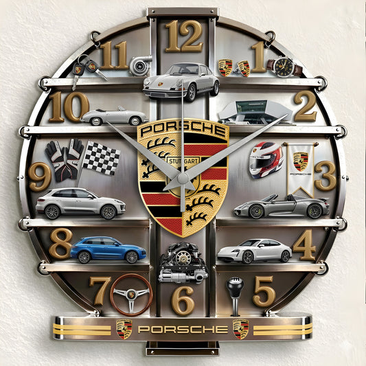 Pors Home Decorative 3D Visual Effect Acrylic Wall Clock