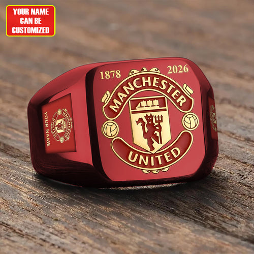 MU FC 146th Anniversary Custom Name Classic Design Ring