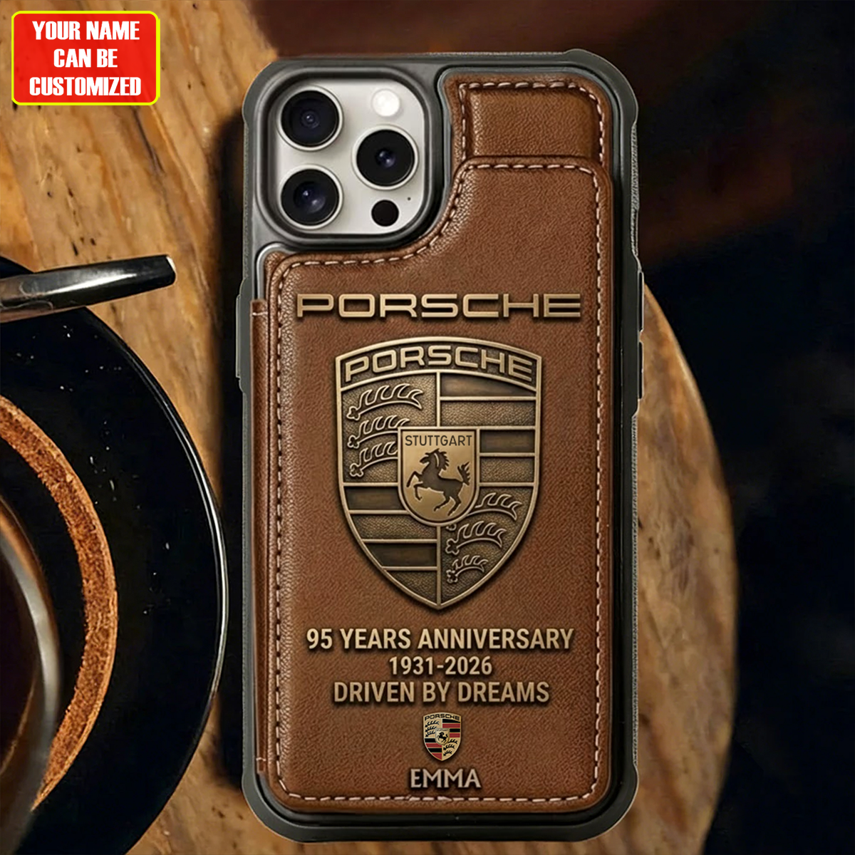 Pors 95th Anniversary Edition - Personalized Pors Leather Phone Case ( 1931 - 2026 )