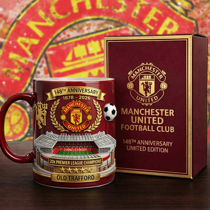 MU FC Champions Accent Mug , Cream Mug Gifts , Holiday Gifts