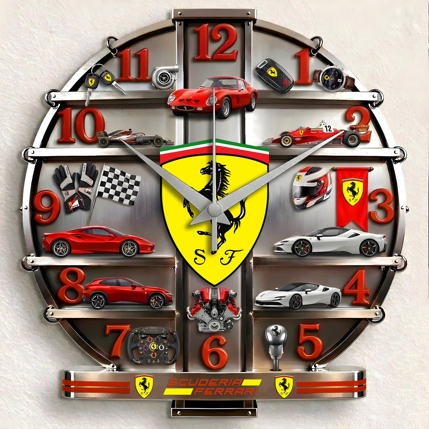 S.F Home Decorative 3D Visual Effect Acrylic Wall Clock