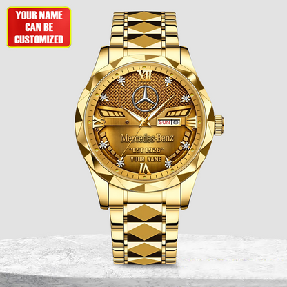 Personalized Merc Est 1926 Elegant Alloy Charley Watch