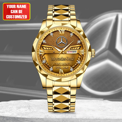 Personalized Merc Est 1926 Elegant Alloy Charley Watch