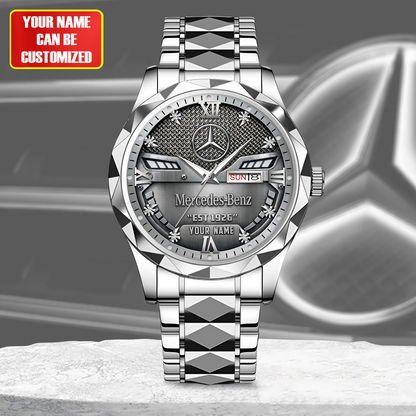 Personalized Merc Est 1926 Elegant Alloy Charley Watch