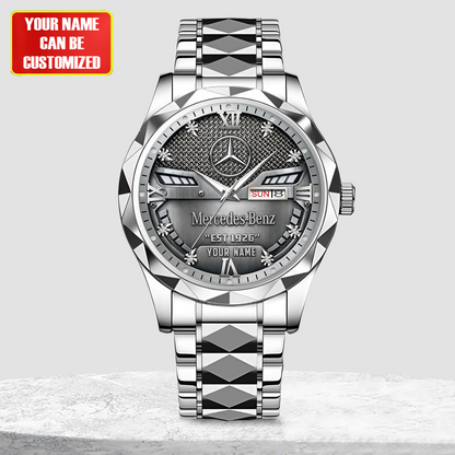 Personalized Merc Est 1926 Elegant Alloy Charley Watch