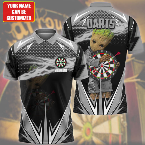 Personalized Name Gr Darts Black Version All Over Printed Unisex Shirt Q060502