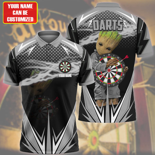 Personalized Name Gr Darts Black Version All Over Printed Unisex Shirt Q060502