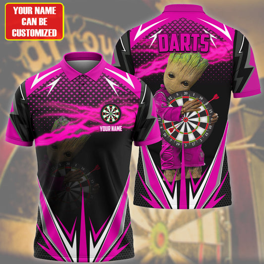 Personalized Name Gr Darts Pink Version All Over Printed Unisex Shirt Q060502
