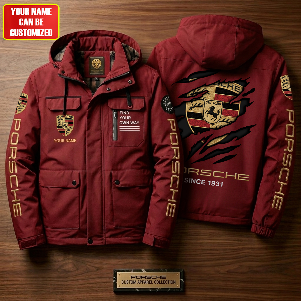 Personalized Pors Since 1931 Vintage Windbreaker Hooded Jacket