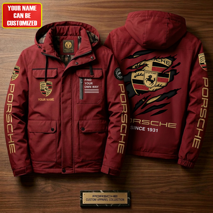 Personalized Pors Since 1931 Vintage Windbreaker Hooded Jacket