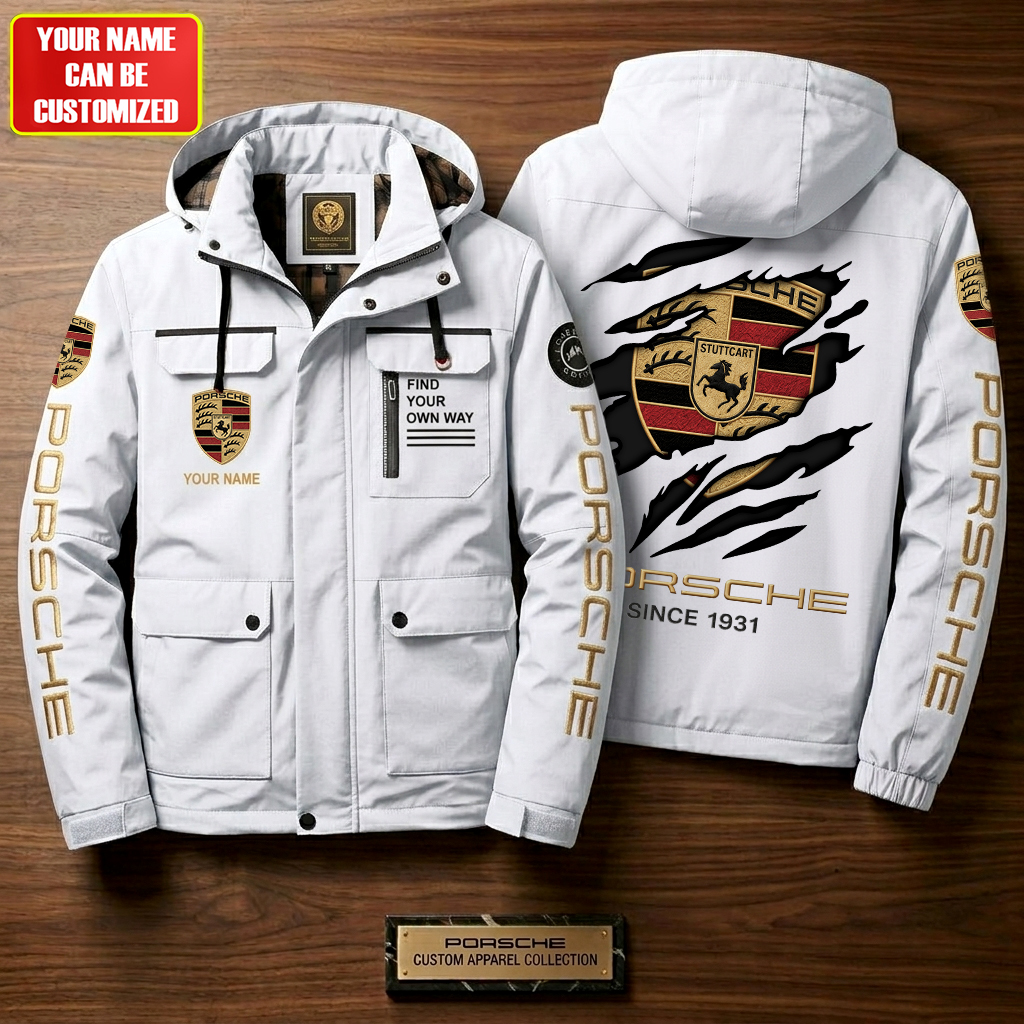 Personalized Pors Since 1931 Vintage Windbreaker Hooded Jacket
