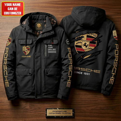 Personalized Pors Since 1931 Vintage Windbreaker Hooded Jacket