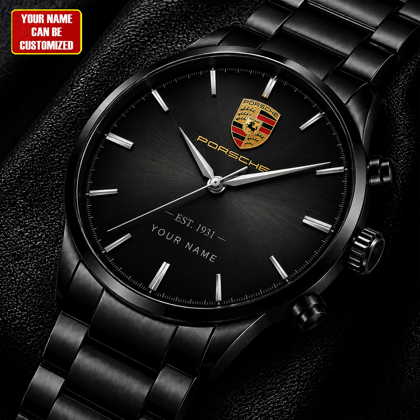 Personalized Pors EST 1931 Edition Stainless Steel Watch