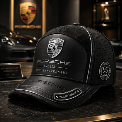 Personalized Pors Vintage 95TH Anniversary Leather Classic Cap V3 (1931-2026)