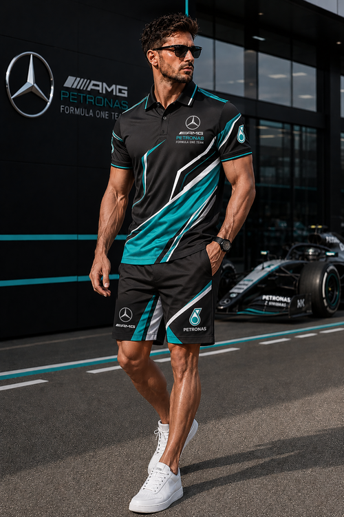 Personalized Merc AMG Petronas Sport All Over Printed Shirt V5