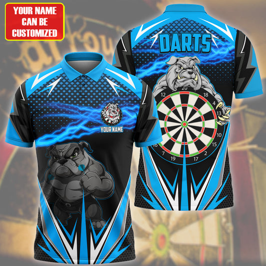 Personalized Bulldog Darts Teal Version All Over Printed Unisex Shirt Q061104