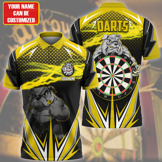 Personalized Bulldog Darts Yellow Version All Over Printed Unisex Shirt Q061104