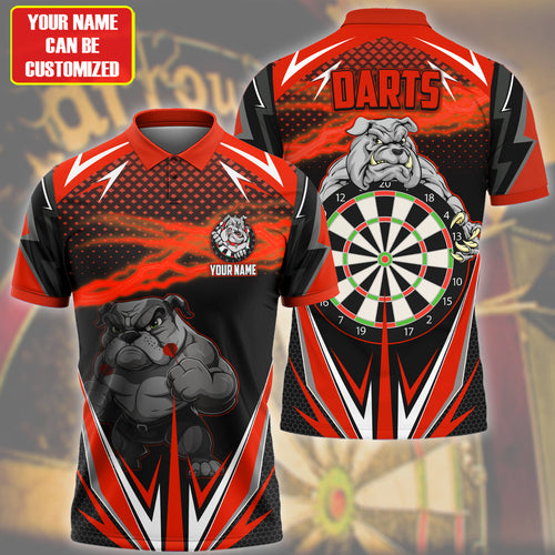Personalized Bulldog Darts Red Version All Over Printed Unisex Shirt Q061104