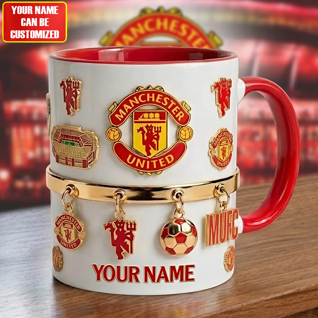 Personalized MU FC Accent Mug , Cream Mug Gifts , Holiday Gifts
