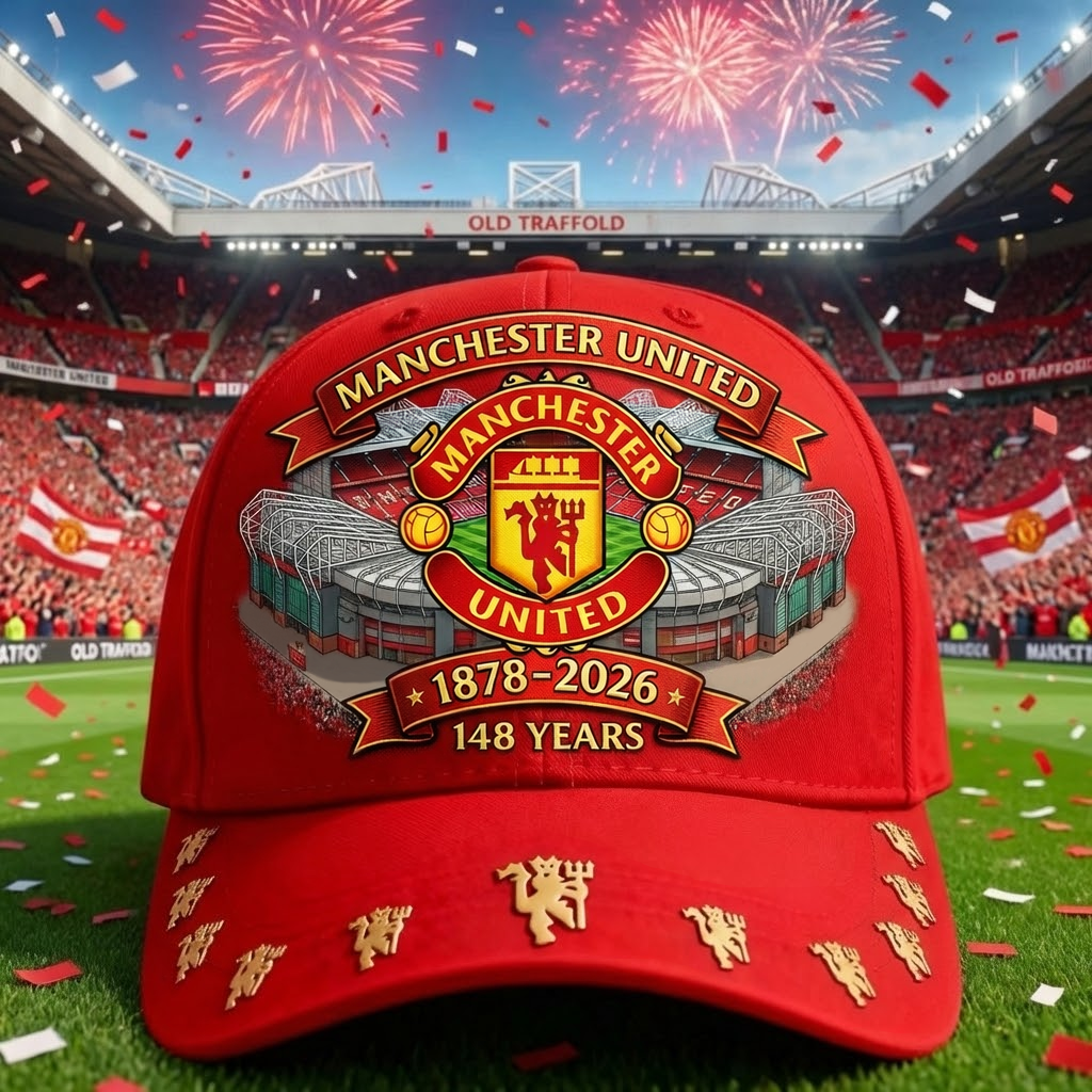 MU FC Stadium Red Classic Cap