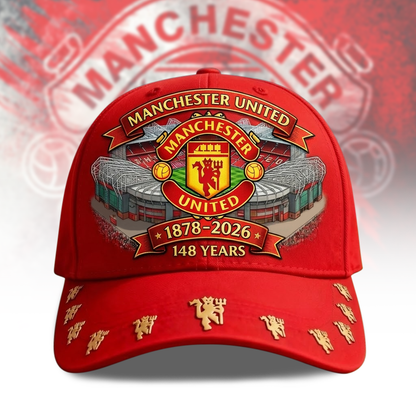 MU FC Stadium Red Classic Cap