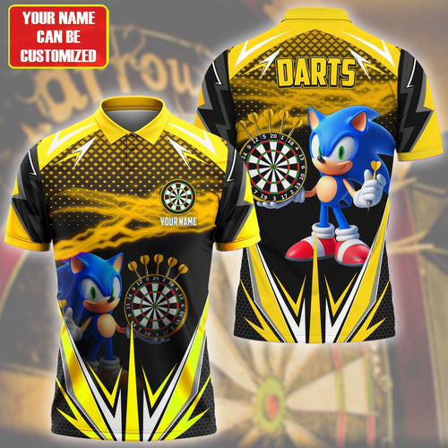 Personalized Name Yellow Sn Darts All Over Printed Unisex Shirt Q070204