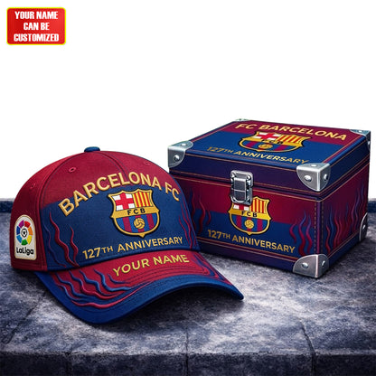 Personalized Barca Football Club 127th Anniversary Classic Cap