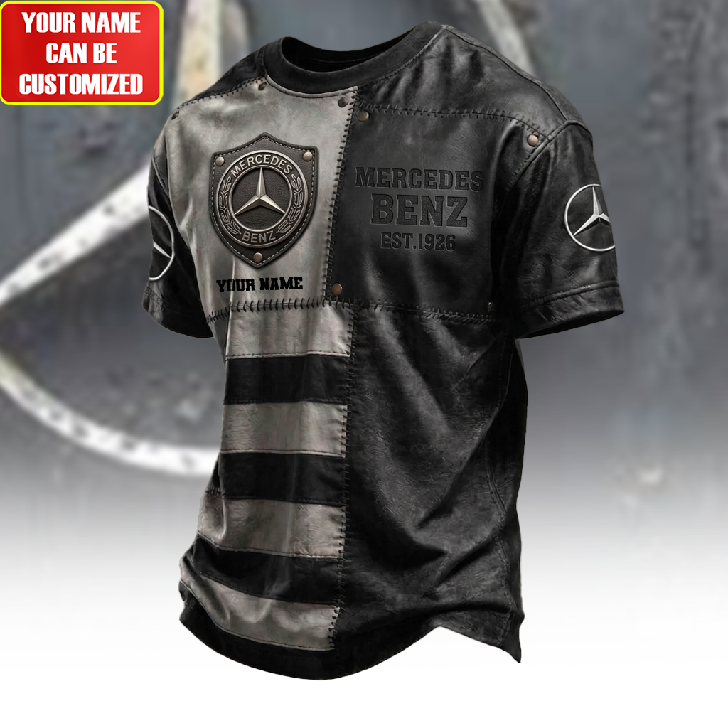 Personalized Merc Leather Vintage 3D Full Printing Set , Merc Shirt , Zipper Polo, Hoodie , Short , Polo , hawaii
