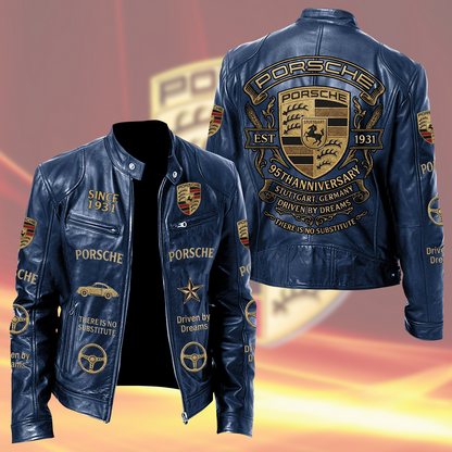 Pors 95th Anniversary Vintage Collar Leather Jacket (1931-2026)