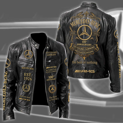 Merc 100th Anniversary Vintage Collar Leather Jacket (1926-2026)