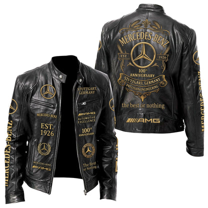Merc 100th Anniversary Vintage Collar Leather Jacket (1926-2026)