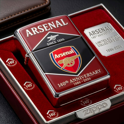 Arsenal 140th Anniversary Edition Elegant Zippo Lighter (1886-2026)