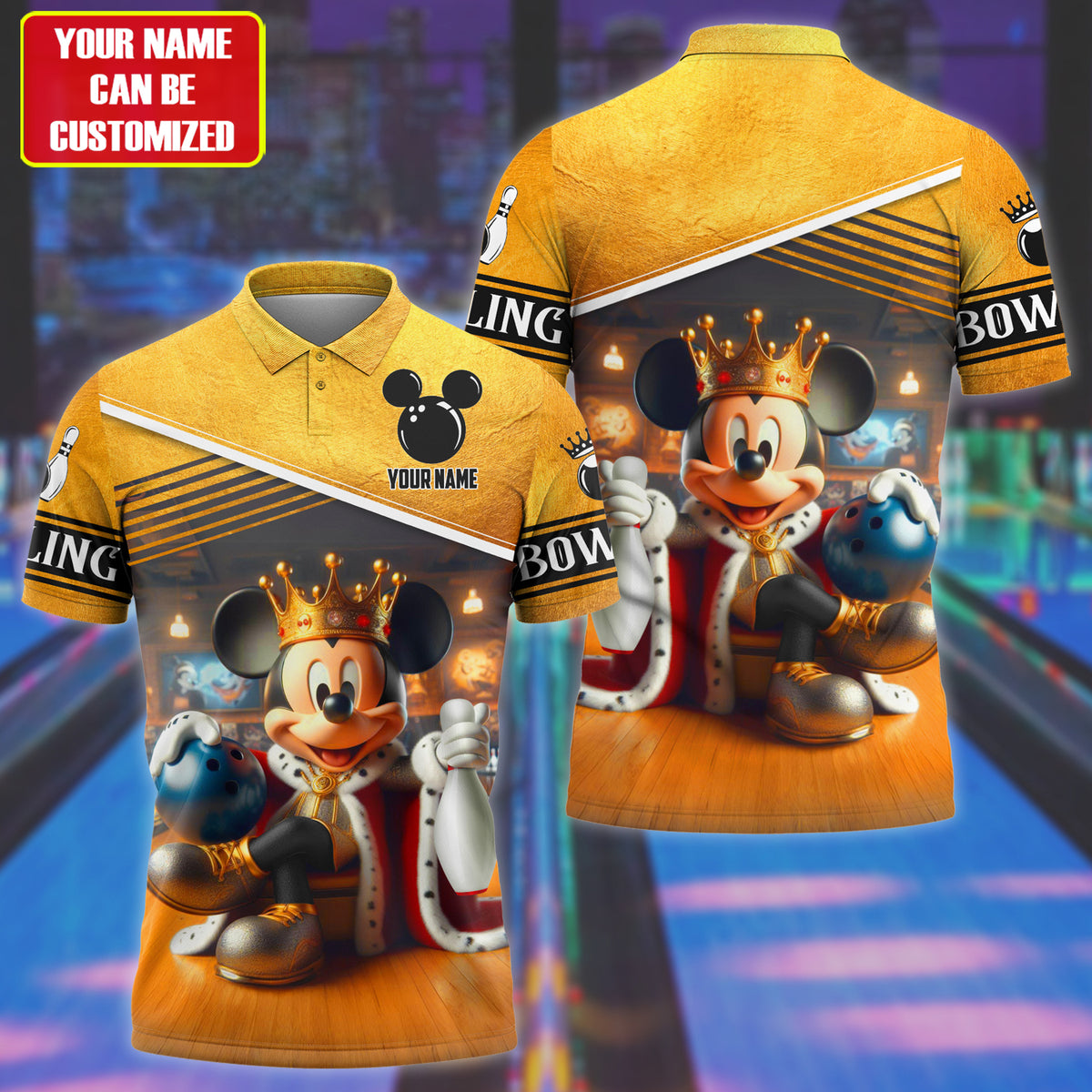 Personalized Name King Mk Bowling All Over Printed Unisex Shirt Q070502