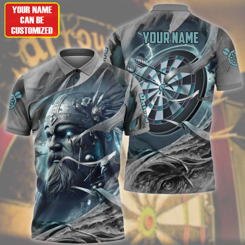 Personalized Name Vikings Odin Darts All Over Printed Unisex Shirt Q070503