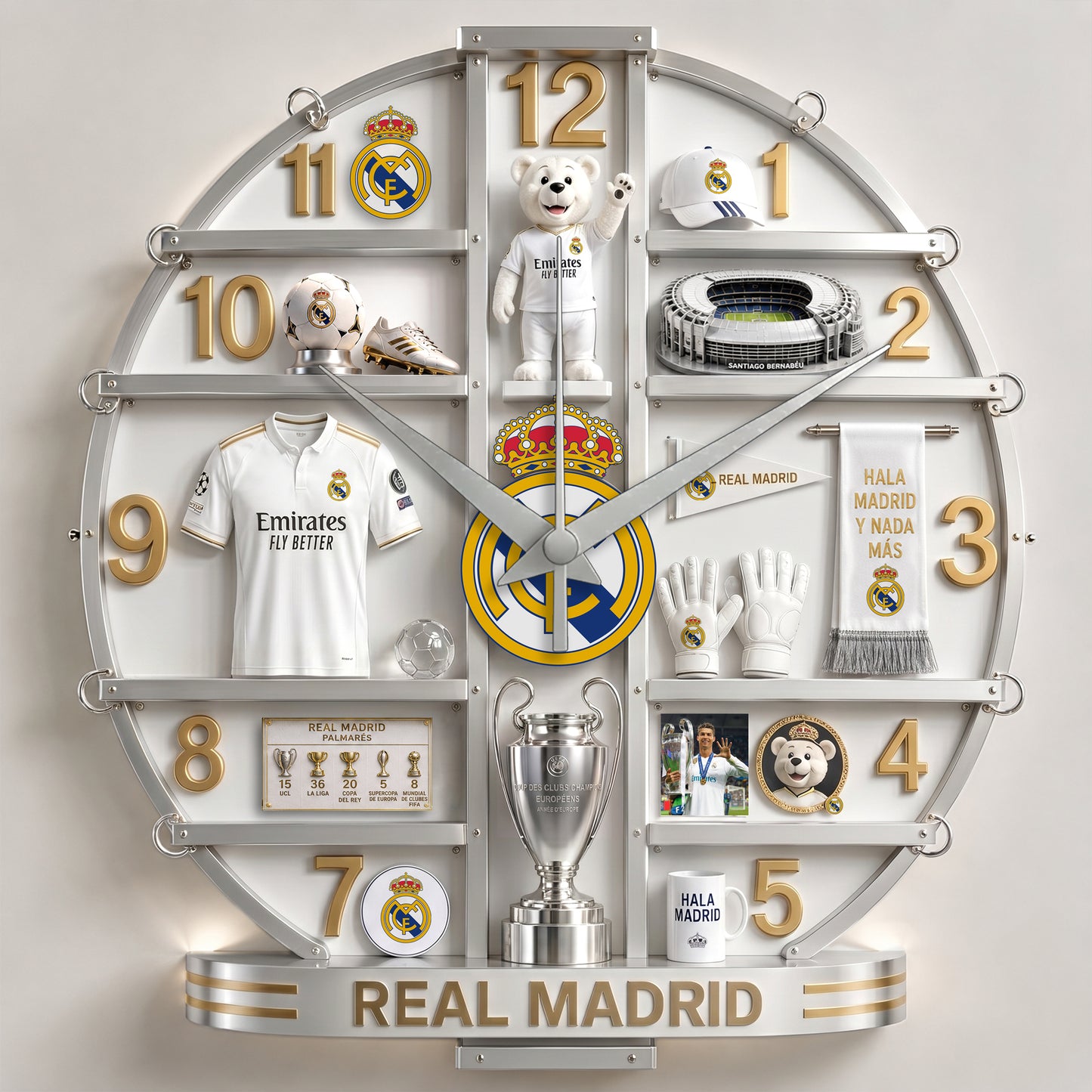 Real CF Home Decorative 3D Visual Effect Acrylic Wall Clock