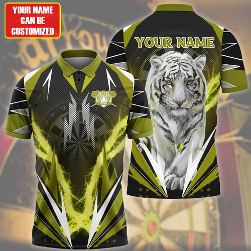 Personalized Name Tiger Darts Yellow Version All Over Printed Unisex Shirt Q070606