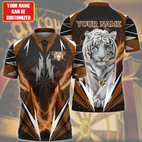 Personalized Name Tiger Darts Orange Version All Over Printed Unisex Shirt Q070606