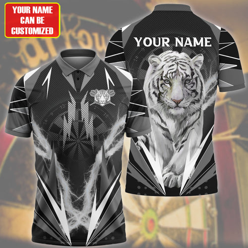 Personalized Name Tiger Darts Black Version All Over Printed Unisex Shirt Q070606