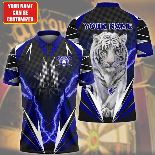 Personalized Name Tiger Darts Blue Version All Over Printed Unisex Shirt Q070606